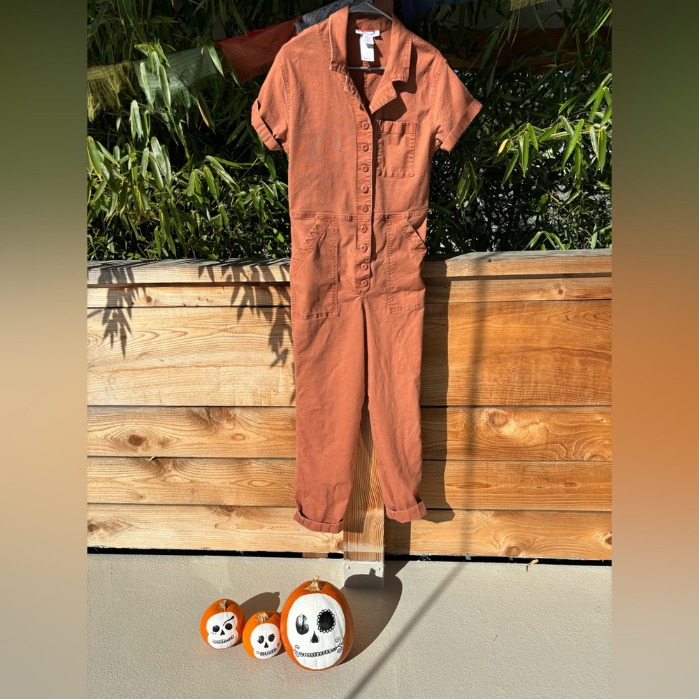 Burnt orange jumpsuit